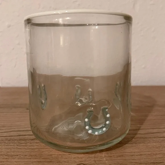 Anthropologie Icon Juice Glass Horseshoe - Picture 2 of 9